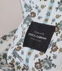 Dolce & Gabbana Blue Floral Cotton Robe Coat Jacket