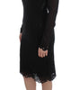 Dolce & Gabbana Black Silk Stretch Sheath Dress