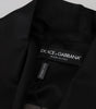 Dolce & Gabbana Black 100% Silk Robe Coat Wrap  Jacket