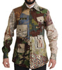 Dolce & Gabbana Multicolor Button Down Patchwork Shirt