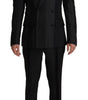Costume deux pièces slim à rayures noires élégant de Dolce &amp; Gabbana
