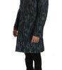 Dolce & Gabbana Blue Camouflage Trench Trench