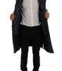 Dolce & Gabbana Blue Camouflage Trench Trench