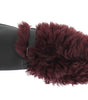 Dolce & Gabbana Elegant Black & Bordeaux Leather Gloves