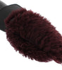Dolce & Gabbana Elegant Black & Bordeaux Leather Gloves