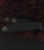 Dolce & Gabbana Elegant Black & Bordeaux Leather Gloves