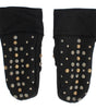 Gants élégants en laine grise cloutée Dolce &amp; Gabbana