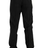 Dolce & Gabbana Blue Striped Cotton Dress Formal Pants