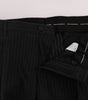 Dolce & Gabbana Blue Striped Cotton Dress Formal Pants
