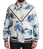 Dolce & Gabbana Multicolor Tree Print Men Full Zip Sweater