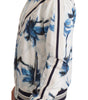 Dolce & Gabbana Multicolor Tree Print Men Full Zip Sweater