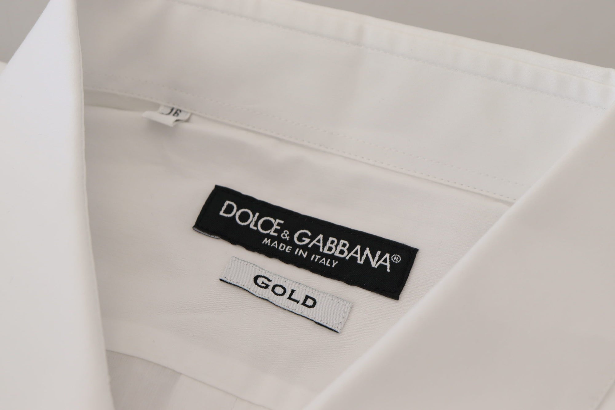 Chemise élégante à plumes de paon blanches Dolce &amp; Gabbana