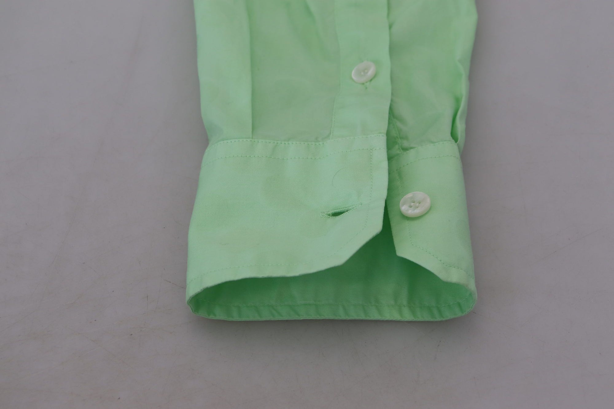 Chemise boutonnée décontractée coupe slim vert menthe Dolce &amp; Gabbana