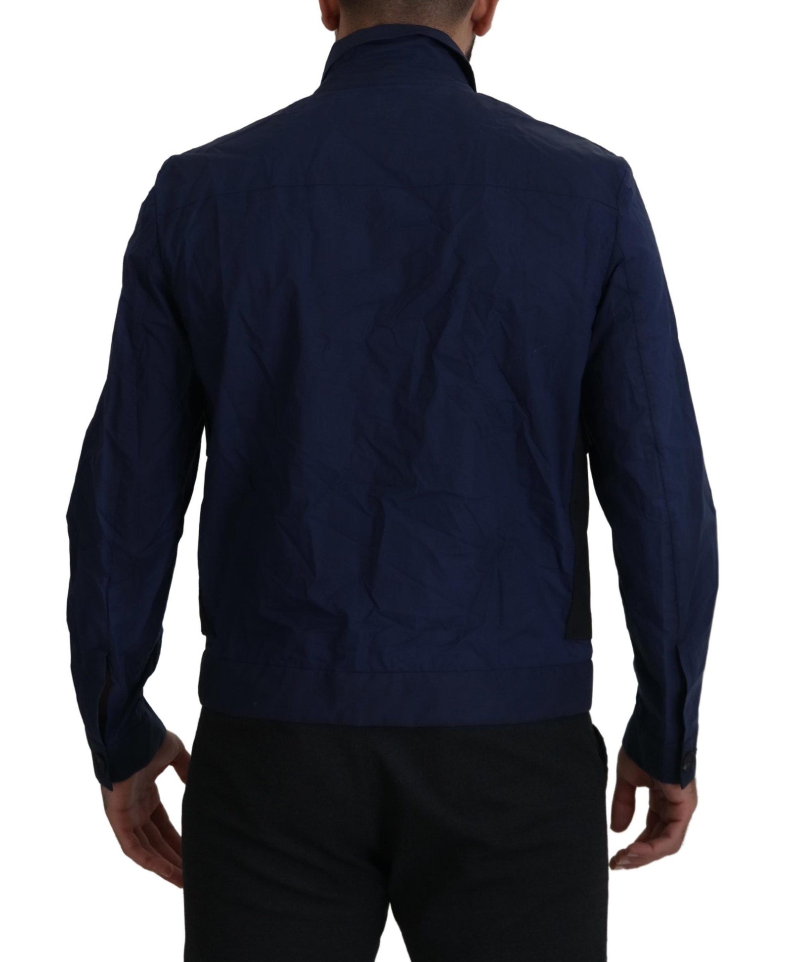 Chemise en coton bleu foncé Dsquared² Svelte