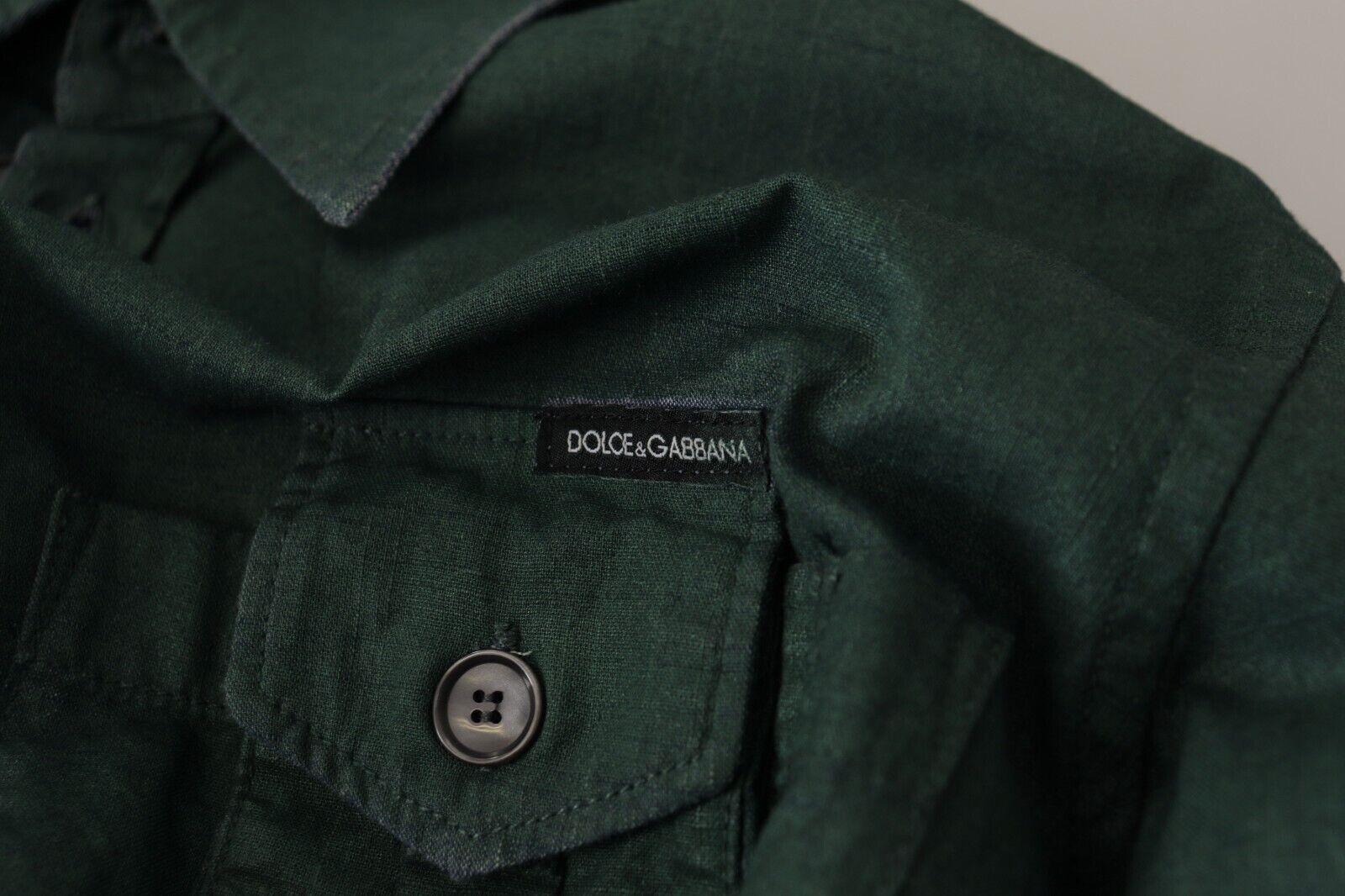 Chemise décontractée slim fit Dolce &amp; Gabbana Emerald Elegance