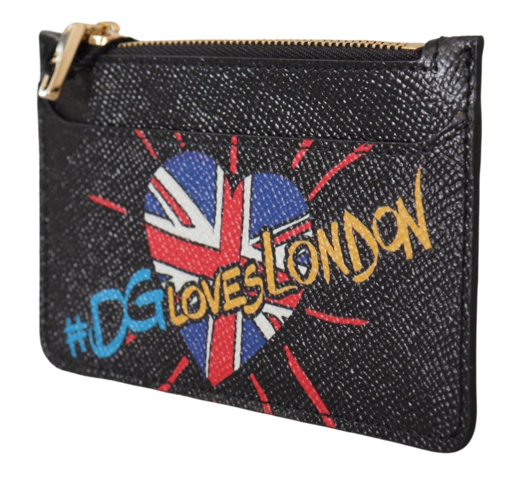 Portefeuille élégant en cuir Dolce & Gabbana avec fermeture zippée