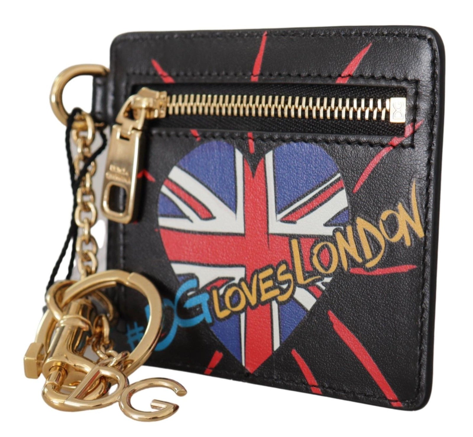Portefeuille élégant en cuir Dolce & Gabbana avec porte-clés