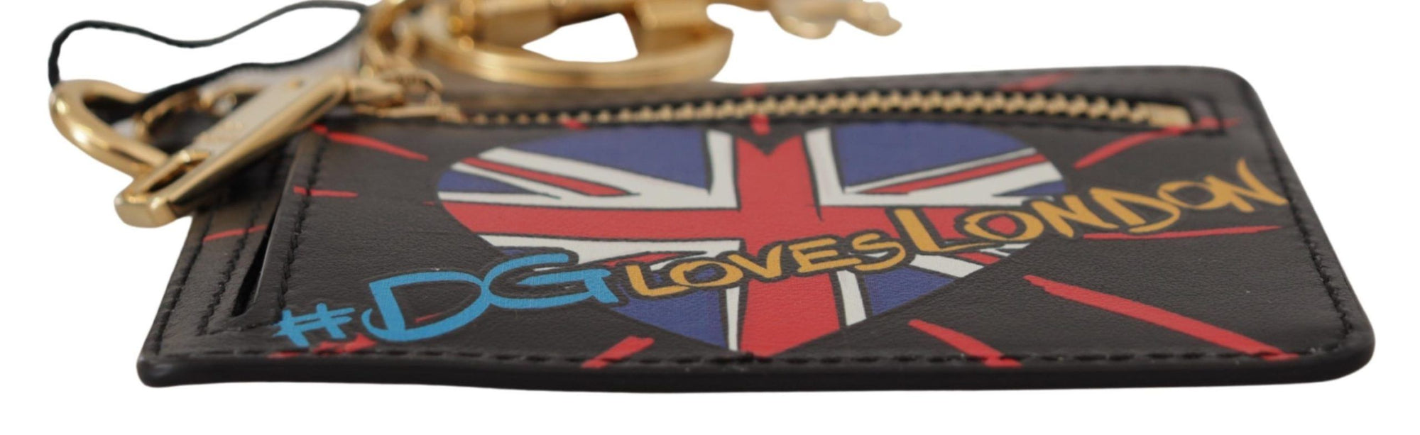 Portefeuille élégant en cuir Dolce & Gabbana avec porte-clés