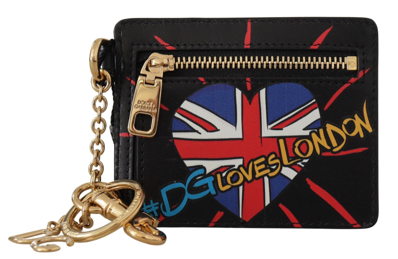 Portefeuille élégant en cuir Dolce & Gabbana avec porte-clés