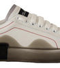 Baskets élégantes en cuir blanc Dolce &amp; Gabbana