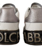 Baskets élégantes en cuir blanc Dolce &amp; Gabbana