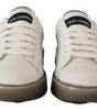 Baskets élégantes en cuir blanc Dolce &amp; Gabbana