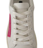 Baskets basses élégantes en cuir blanc Dolce &amp; Gabbana