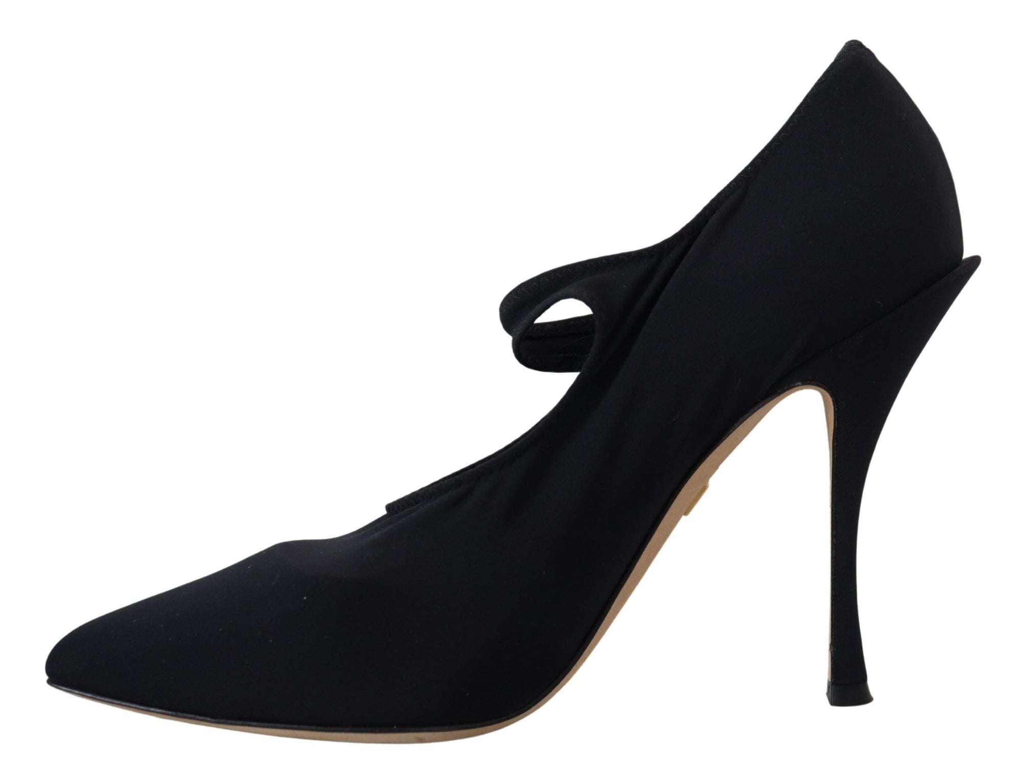 Escarpins chaussettes Dolce &amp; Gabbana Chic Mary Jane noirs avec cristaux