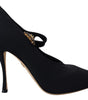 Escarpins chaussettes Dolce &amp; Gabbana Chic Mary Jane noirs avec cristaux