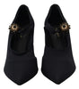 Escarpins chaussettes Dolce &amp; Gabbana Chic Mary Jane noirs avec cristaux