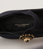 Escarpins chaussettes Dolce &amp; Gabbana Chic Mary Jane noirs avec cristaux