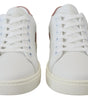 Baskets basses Dolce &amp; Gabbana Chic en cuir blanc et rose