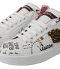 Baskets en cuir chic Queen Crown de Dolce &amp; Gabbana