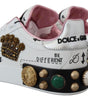 Baskets en cuir chic Queen Crown de Dolce &amp; Gabbana