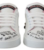 Baskets en cuir chic Queen Crown de Dolce &amp; Gabbana