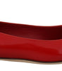 Dolce & Gabbana Red Leather Crystals Loafers Flats Shoes