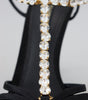 Dolce & Gabbana Black Satin Clear Crystal T-strap Sandal Shoes