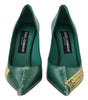 Escarpins à talons en cuir Dolce &amp; Gabbana Emerald Elegance