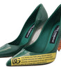 Escarpins à talons en cuir Dolce &amp; Gabbana Emerald Elegance