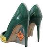 Escarpins à talons en cuir Dolce &amp; Gabbana Emerald Elegance