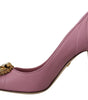 Escarpins en cuir Dolce &amp; Gabbana Devotion en rose