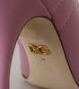 Escarpins en cuir Dolce &amp; Gabbana Devotion en rose