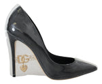 Escarpins élégants à talons noirs et dorés Dolce &amp; Gabbana