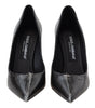 Escarpins élégants à talons noirs et dorés Dolce &amp; Gabbana