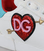 Baskets élégantes en cuir blanc Portofino de Dolce &amp; Gabbana