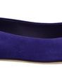 Dolce & Gabbana Purple Suede Crystals Loafers Flats Shoes