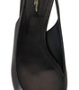 Dolce &amp; Gabbana - Escarpins élégants à bride arrière en cuir noir