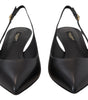 Dolce &amp; Gabbana - Escarpins élégants à bride arrière en cuir noir
