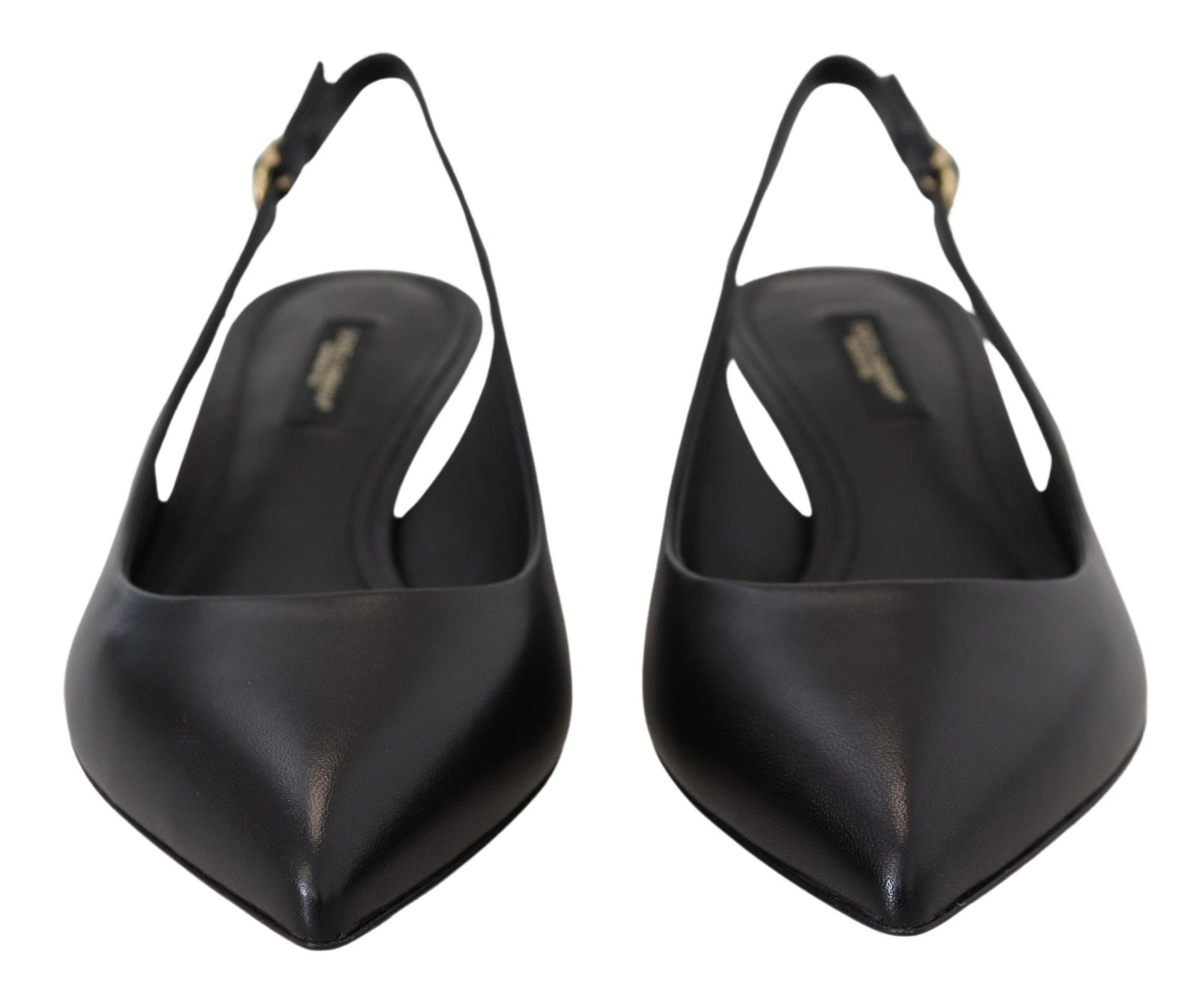 Dolce &amp; Gabbana - Escarpins élégants à bride arrière en cuir noir