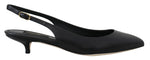 Dolce &amp; Gabbana - Escarpins élégants à bride arrière en cuir noir